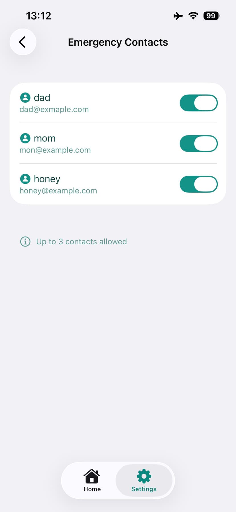 Alone Guard Settings